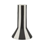 OYOY Toppu ljusstake hög 11 cm White-black