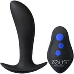 Zeus Pro-Shocker Vibrating and E-Stim Prostate Plug - Svart