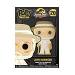 Funko Pop! Large Enamel Pin MOVIES: Jurassic Park - John Hammond - Jurassic Park Enamel Pins - Cute Collectable Novelty Brooch - for Backpacks & Bags - Gift Idea - Official Merchandise