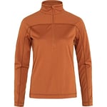 Fjallraven 87141-243 Abisko Lite Fleece Half Zip W Sweatshirt Women's Terracotta Brown Size XXS