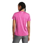 Under Armour Tech V Twist Short Sleeve T-shirt Pink 2XL Woman