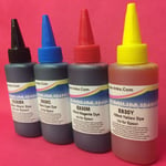 4X100ML REFILL INK BOTTLES FOR EPSON EXPRESSION XP 830 900 WORKFORCE WF-3620DWF