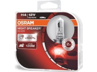 Osram Night Breaker Silver, 75 W, H4, halogen, 2 styck