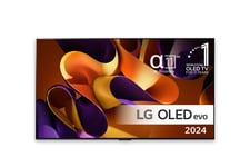 LG OLED97G4 med väggfäste