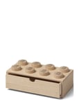 Lego Wooden Desk Drawer 8 Home Kids Decor Storage Storage Boxes Beige LEGO STORAGE