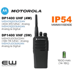 Motorola DP1400 MOTOTRBO (VHF/UHF) Håndholdt Radio (Analog/Digital)