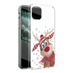 ZhuoFan Christmas Case for Nokia 6.2 6.3" Cover, Phone Case Clear with Christmas Pattern [Ultra Slim] Shockproof Soft TPU Silicone Bumper Skin Back, Santa