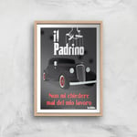 The Godfather Il Padrino Giclee Art Print - A2 - Wooden Frame