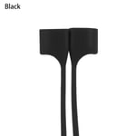 Earphone Magnetic Strap Silicone Wire Headphone Cable Black