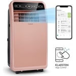 Climatiseur mobile Klarstein 12000 BTU - Commande via app - Fonction ventilateur & déshumidificateur - Rose