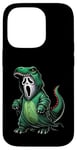 Costume de fantôme portant un dinosaure pour Halloween Cosplay T-Rex Coque pour iPhone 14 Pro