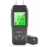 Gabrielle - Humidimètre pour bois, détecteur d'humidité numérique portatif, écran lcd rétroéclairé, détecteur de fuite d'eau, testeur d'humidité pour