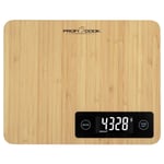 Proficook Kw1271, Elektronisk Köksvåg, 5 Kg, 1 G, Bamboo, Bamboo, Bänkdiskmaskin