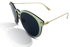 Dior DiorUltimeF Women's Sunglasses LKS/A9 Gold/Blue