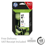 Original HP 62 Black & Colour Ink Cartridge for HP ENVY 5640