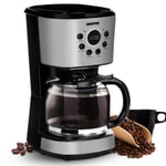 Filter Coffee Maker Machine 12 Cup Automatic Setting Digital Timer Geepas 