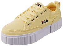 FILA Sandblast C Teens Sneaker, Yellow (Pale Banana), 3.5 UK