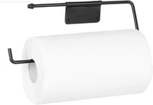 Kitchen Roll Holder Black, Paper Towel Holder Wall Mounted Under Cabinet Metal
