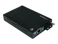 Startech.Com 10/100 Mbps Fibermediaomvandlare I Enkelläge Sc 30 Km - Fibermediekonverterare - 100Mb Lan - 100Base-Fx - Rj-45 / Sc Enkelläge - Upp Till 30 Km - 1310 Nm - För P/N: Etchs2u, Sva12m2neua, Sva12m5na