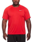 Nike Men's Essential Hydro Short Sleeve Hydroguard Plus-red, Red, Size 3Xl, Men