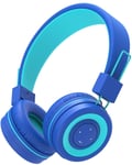 Kids Bluetooth Headphones, iClever Wireless Headphones with MIC, 85dB Volume Limited, Adjustable Headband, Foldable, Childrens Headphones for School/Travel