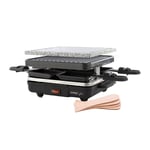 Raclette Multifonctions Cosylife 4 Personnes + Pierre Cl-r4p2