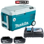 Makita DCW180 18v LXT Cooler & Warmer Box With 2 x 5.0Ah Batteries & Charger
