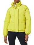 Amazon Essentials Women's Relaxed Fit Mock-Neck Short Puffer Jacket (Available in Plus Size) (Previously Daily Ritual), Bright Olive Green, XS
