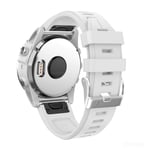 YOOSIDE Compatible Garmin Fenix 5s Watch Strap, 20mm Width Quick Fit Soft Silicone Sport Waterproof Replacement Watch Band for Garmin Fenix 5S/5S Plus (White)