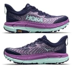 HOKA ONE ONE Mafate Speed 4 Mesh Damskor Låg Trail Sneakers Purple Blue 38.5