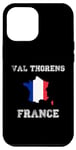 Coque pour iPhone 13 Pro Max Val Thorens France Vintage France Drapeau Carte