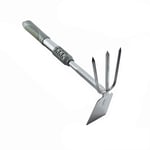 Jia Hu 1 Pc Hoe and Rake Two in One Garden Digging Tool for Digging Soil Smoothing and Loosening