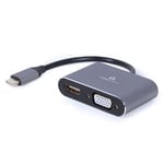 USB til VGA/HDMI-adapter GEMBIRD A-USB3C-HDMIVGA-01