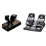 ThrustMaster Hotas Warthog - Throttle for PC & Thrustmaster TFRP - T. Flight Rudder Pedals (T.A.R.G.E.T Software, PC)