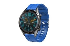 Hsmy Accessoires pour Apple Watch Bracelet de montre en silicone simple huawei watch gt - bleu