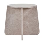 House Doctor Marb side table 48x48x40 cm Beige marble