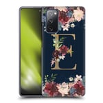 Head Case Designs Officially Licensed Nature Magick Letter E Floral Monogram Gold Navy Hard Back Case Compatible With Samsung Galaxy S20 FE / 5G