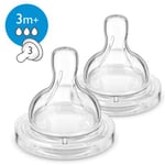 Philips - Anti-colic baby bottle teats with anti-colic valve - SCF633/27