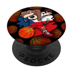 Dabbing Beagle Czech Republic Jersey Czech Basketball Lovers PopSockets Swappable PopGrip