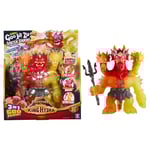 Heroes of Goo Jit Zu BANDAI CO42948 Figurine d'action Le héros Le Plus Puissant King Hydra est arrivé avec Ses pouvoirs Lava Fury en 25 cm Multicolore