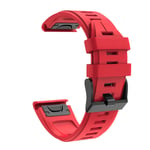 Eariy Silicone Quick Release Bracelet Compatible with Garmin Fenix 6 / Fenix 6Pro Multiple Colors, red