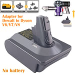 3-in-1 Adapter for Dewalt 18/20V Battery Convert to Dyson V6/7/8 Series Battery