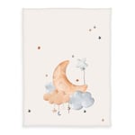 babybest® Stars Fluffig filt i mikrofiber Moon och 75 x 100 cm