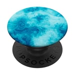 PopSockets Light-Blue-Marble-Effect PopSockets PopGrip: Swappable Grip for Phones & Tablets
