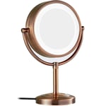 HGXC Miroir de courtoisie Miroir de Maquillage LED 8.5 Pouces Bureau européen Double 10X Lampe loupe Miroir de beauté Miroir de Maquillage éclairé