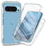 360 Full Cover Edge Case Google Pixel 9 Pro XL Transparent