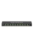 GS316EP-100PES 16-Port PoE+ Gigabit Ethernet Plus Switch (180W) with 1 SFP Port