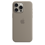Apple Silikonskal med MagSafe till iPhone 15 Pro Max – lera