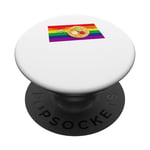 Funny Joke Pico De Gayo LGBTQ Drapeau de la Liberté Gay Pride Couleurs PopSockets PopGrip Interchangeable