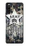 Army Camo Camouflage Case Cover For Sony Xperia 10 III